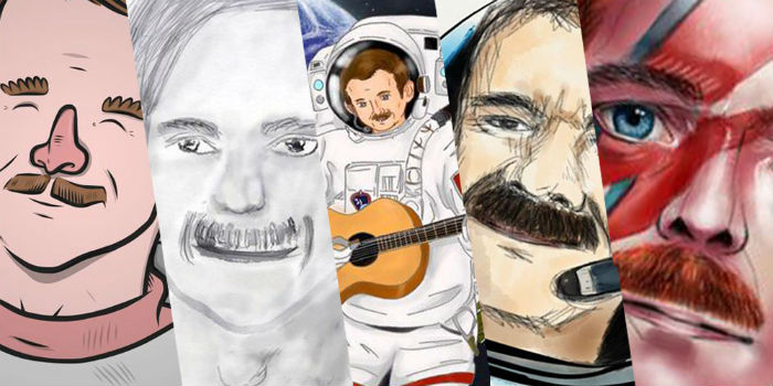 Chris Hadfield competition entries collage